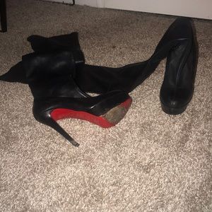 Christian Louboutin thigh high boots